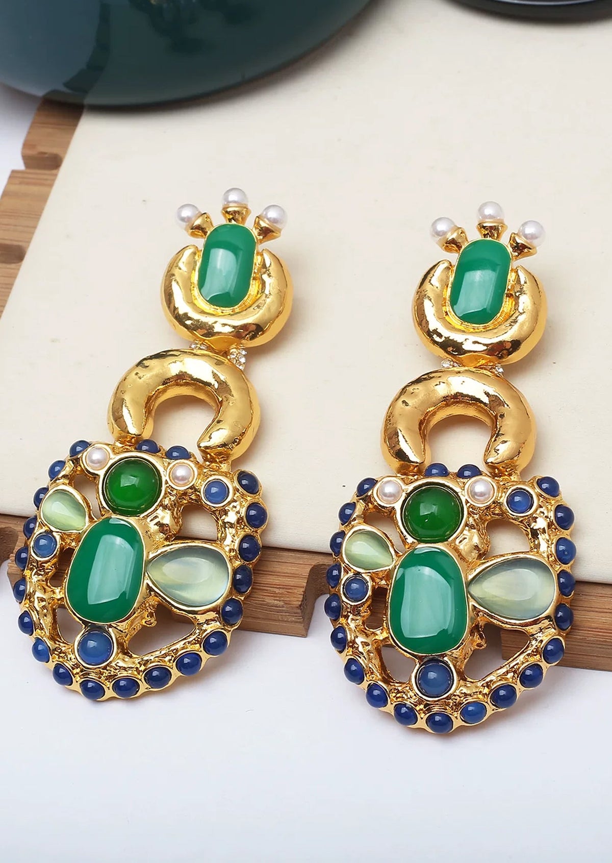 Ector Gemstone Stud Earrings