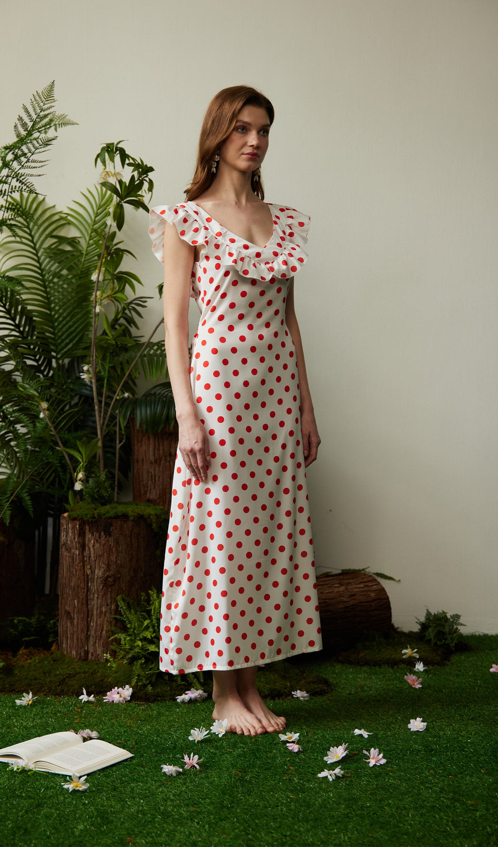 Polka Dot Maxi Dress