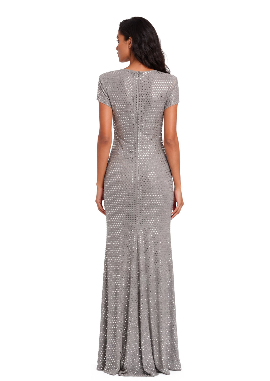 Eara Short Sleeve Sequin Maxi Dress