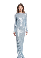 Nabila Open Back Sequin Maxi Dress