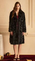 Black Maxi Length Eco Coat