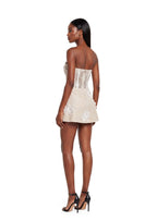 Hallie Strapless Mini Dress In White