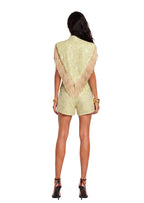 Tacy Tassel Trimmed Shawl & Shorts Set
