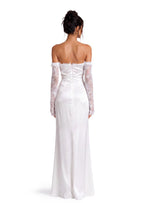 Naiya Satin Strapless Sleeveless Maxi Dress