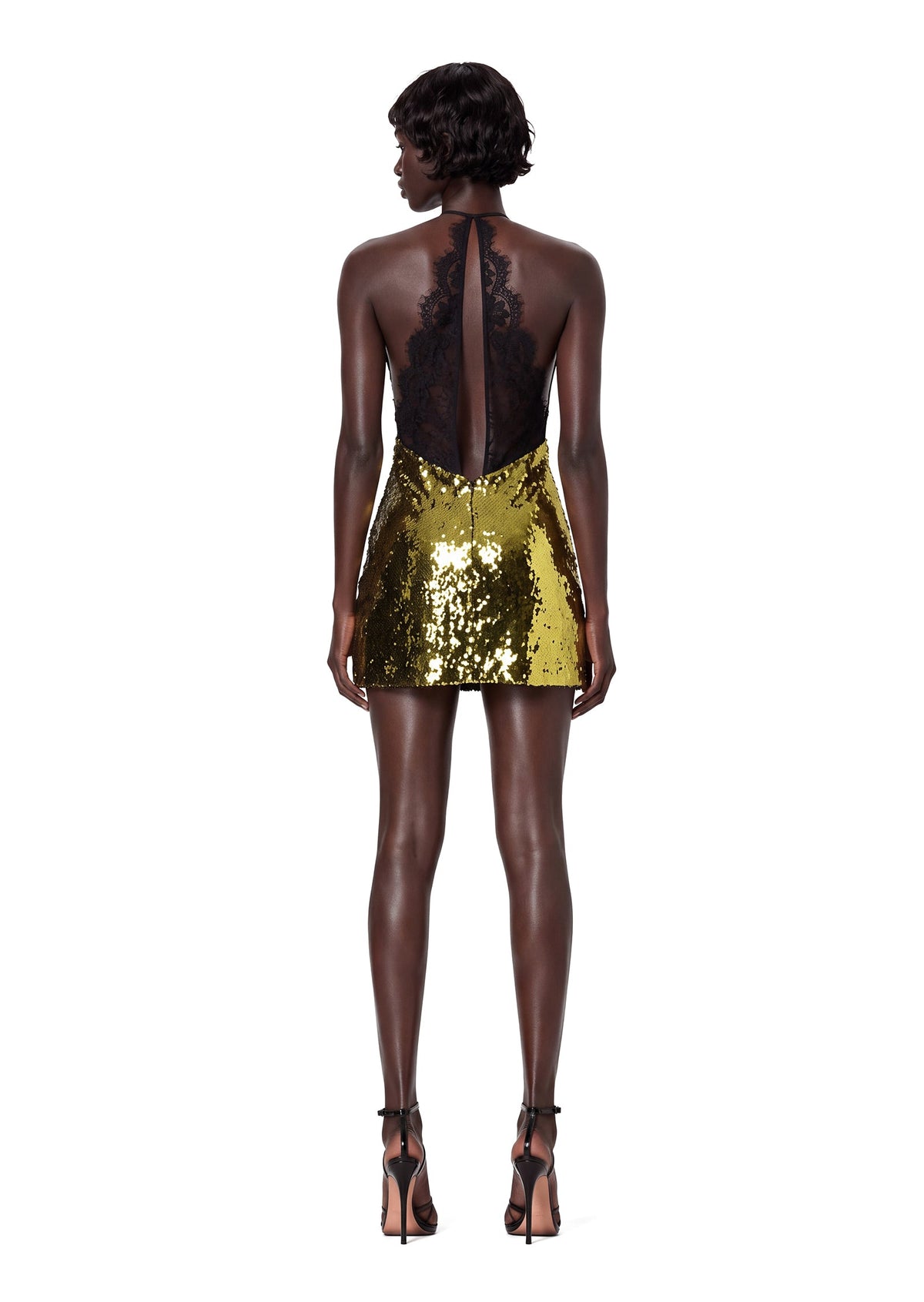 Gabe Lace  Sequin Mini Dress
