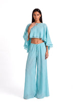 Kaholo Shawl Top & Wide Leg Pants Set