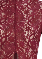 Waiola Long Top & Flared Pants Set In Lace