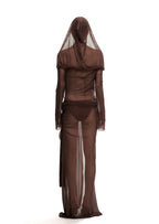 Miniona Halter Neck Sheer Maxi Dress