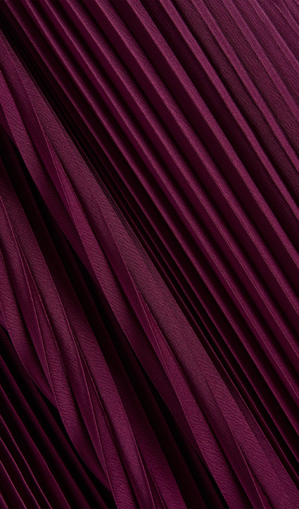 Hiba V Neckline Pleats Ruffled Maxi Dress In Burgundy