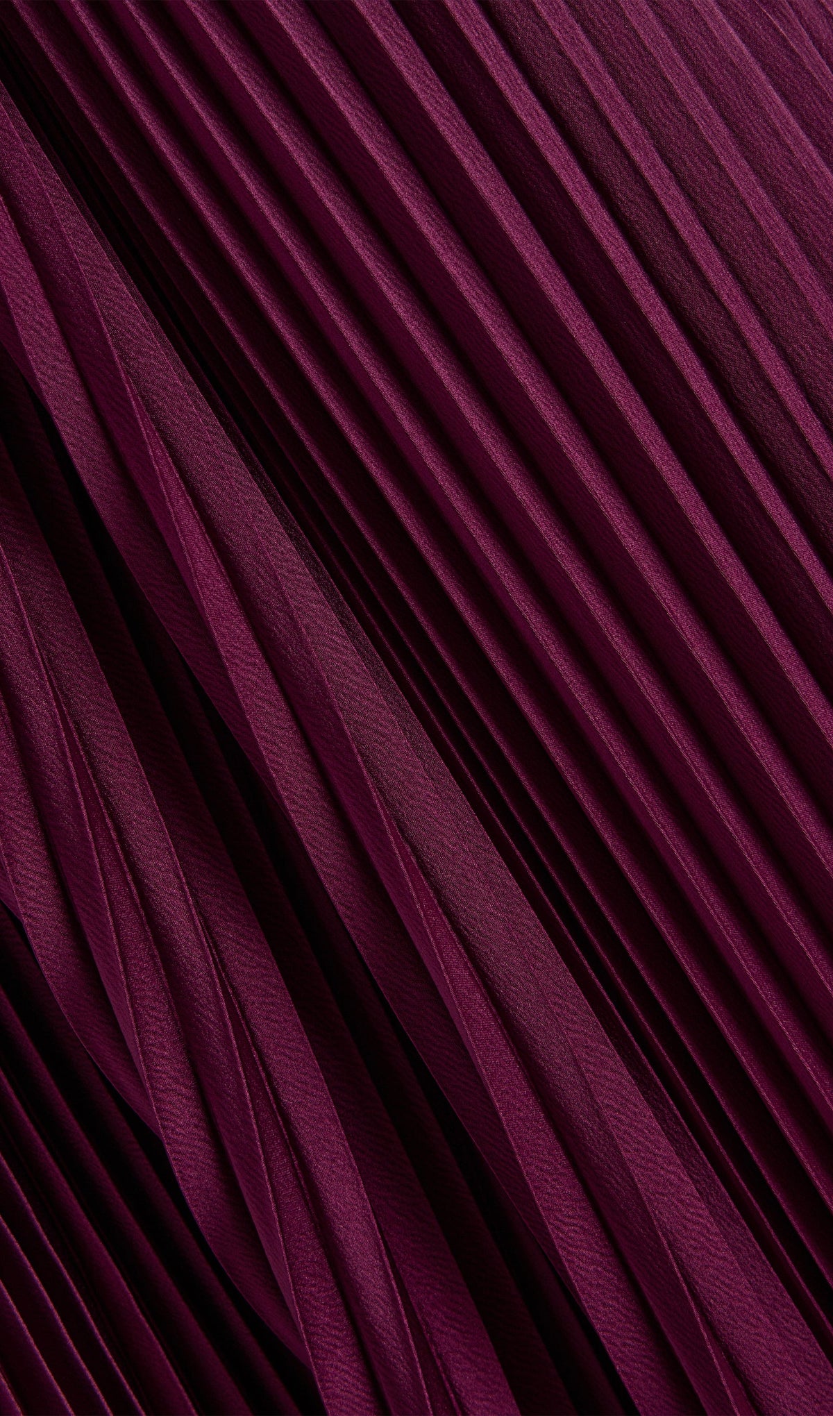 Hiba V Neckline Pleats Ruffled Maxi Dress In Burgundy