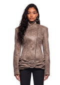 Uheri PU leather jacket