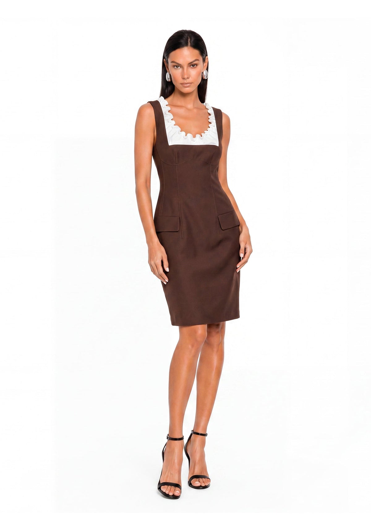 Cartia Scalloped Sleeveless Dress