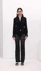 Lace Hollow Out Trousers