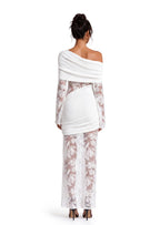 Cairistiona Lace Knit Maxi Dress In White