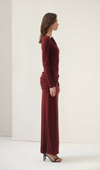 Jersey Seductive Fitted Maxi Dress