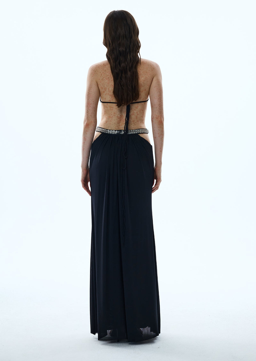 Adalia Cut Out Maxi Dress In Black