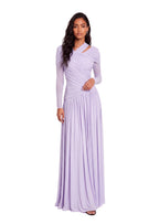 Saanvi Pleated Long Sleeved Maxi Dress