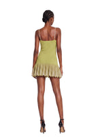 Dewitt Ruffled Hem Knitted Mini Dress