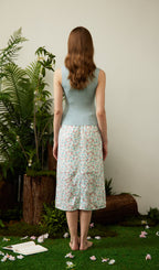 Ruched Collar Knited Top