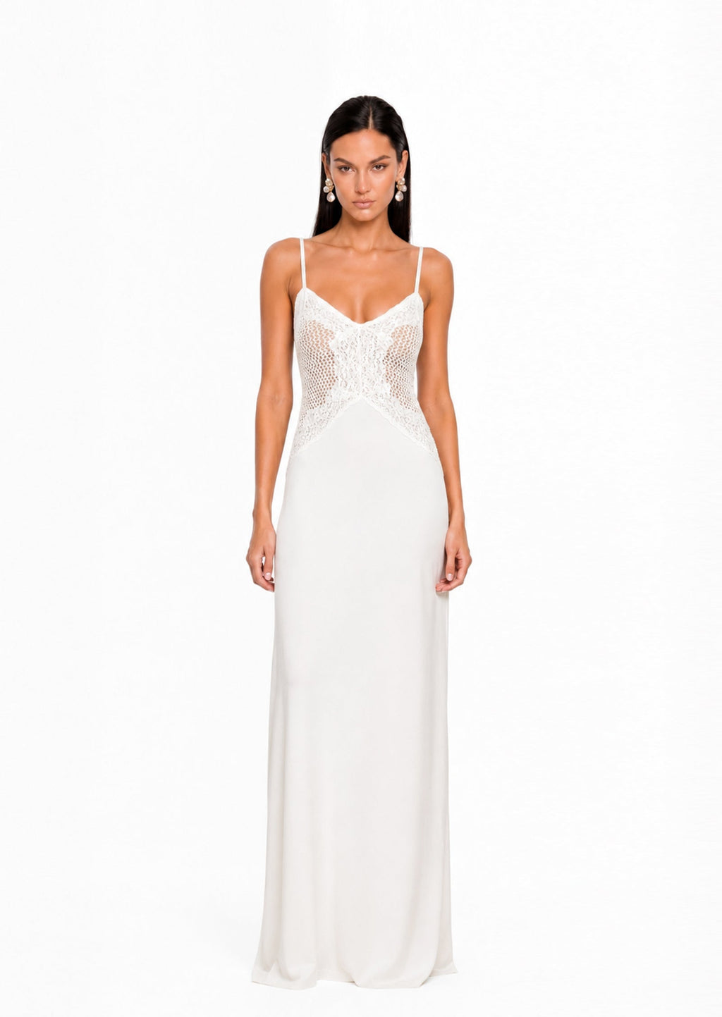 Sacagawea Sleeveless Lace Maxi Dress
