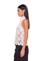 Ichtaca Lace Sleeveless Halter Top