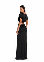 Kahiau One Shoulder Lace Top & Fishtail Skirt Set