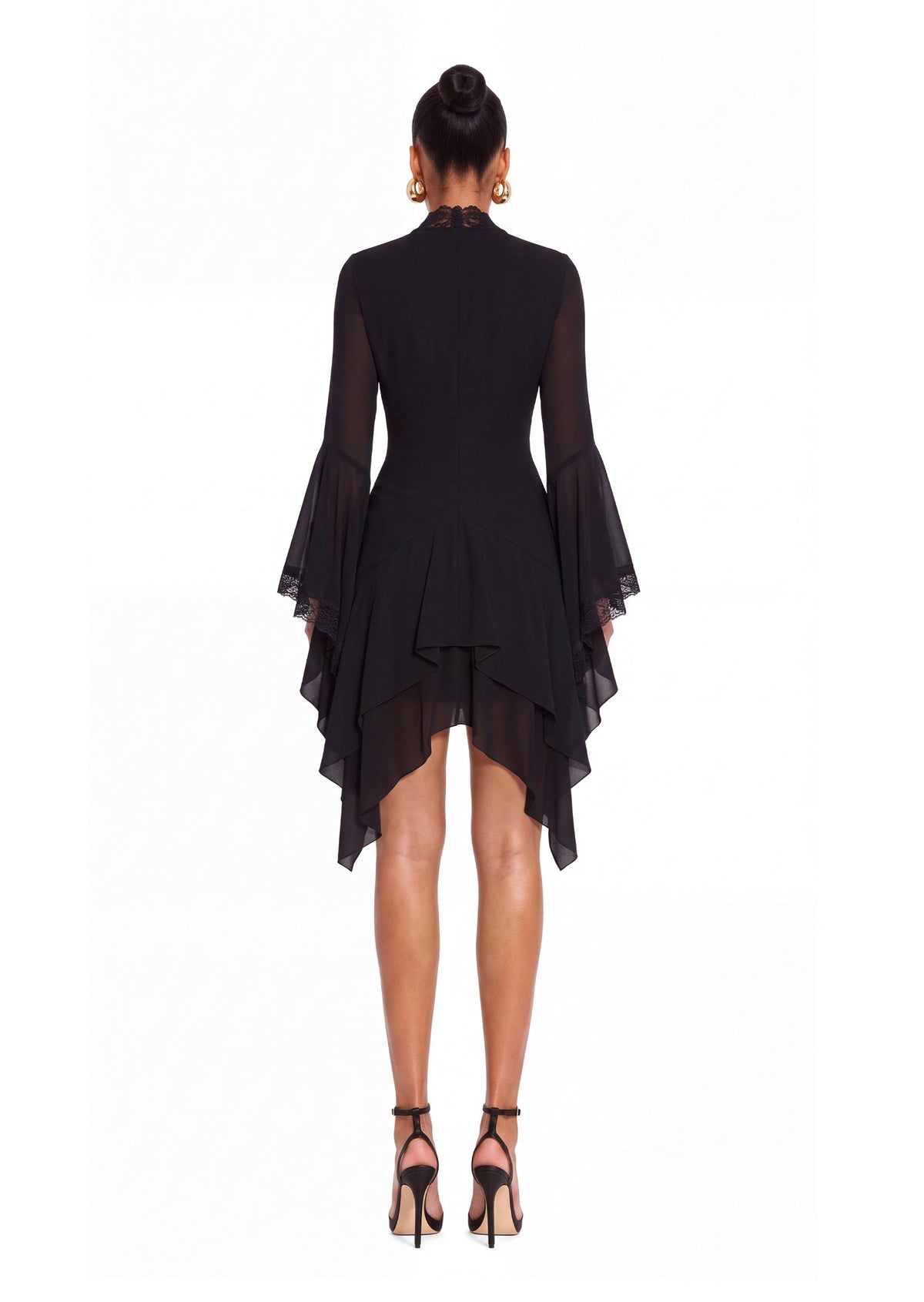 Naaji Long Sleeve Lace Mini Dress