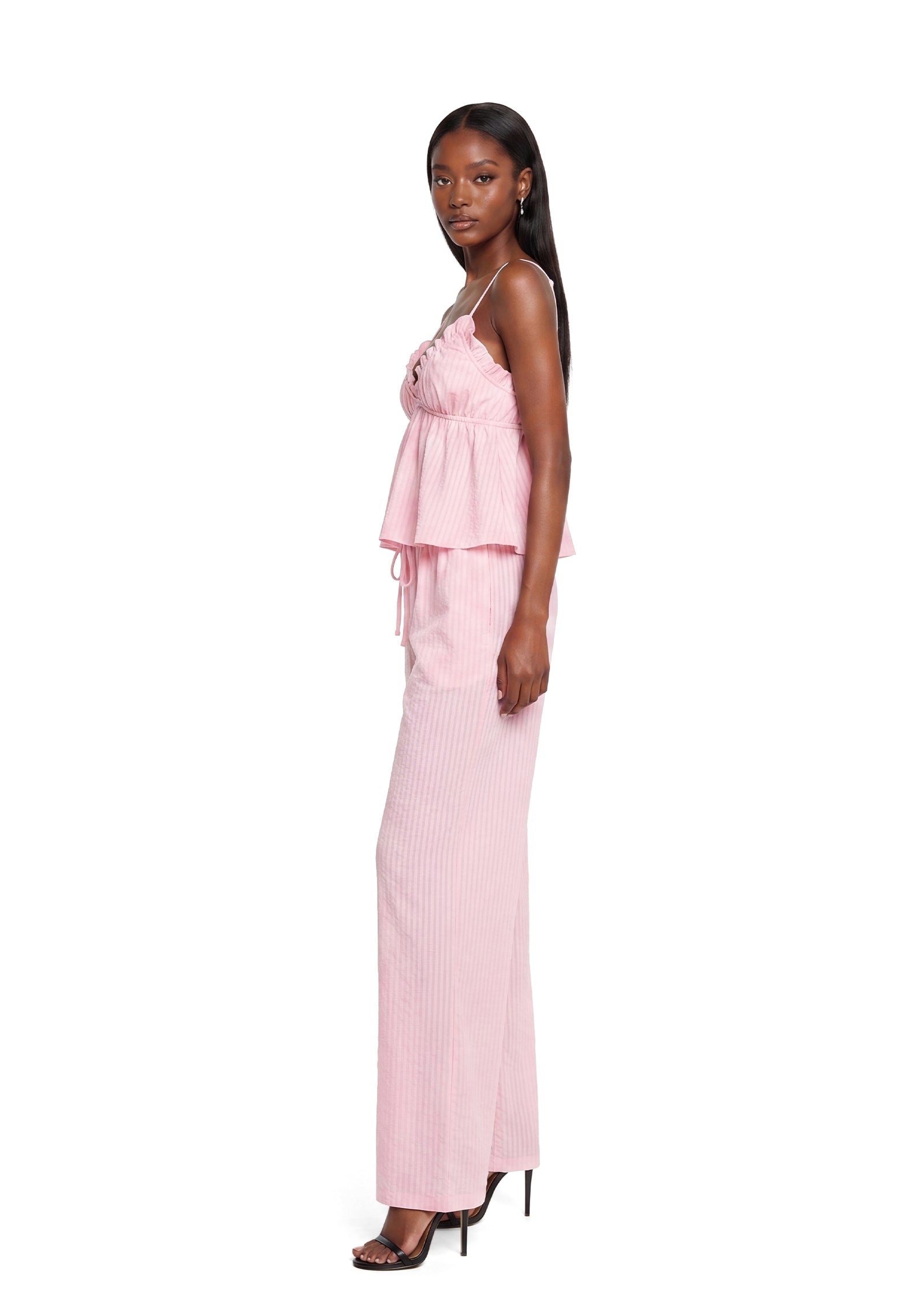 Abigayle Stripe Camisole & Maxi Pants Set