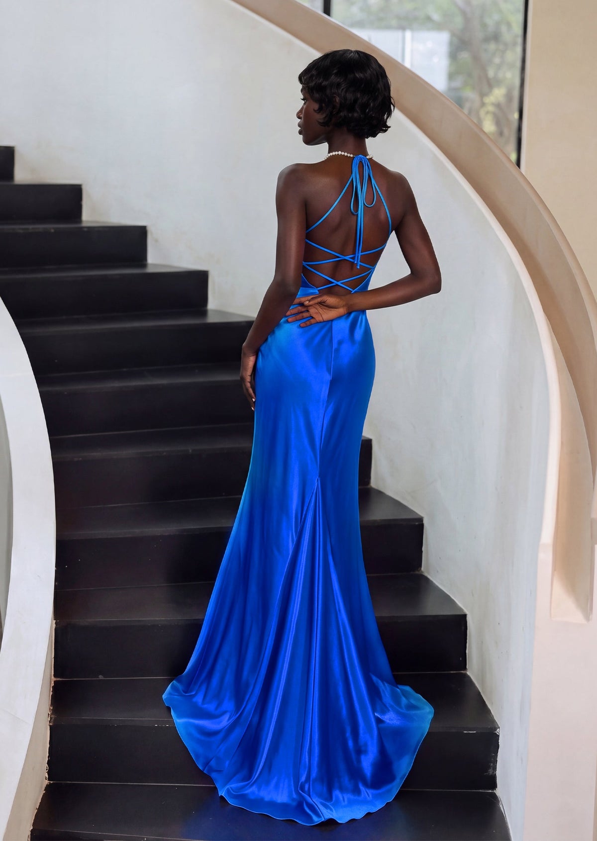Lajita Halter Neck Strapless Maxi Dress