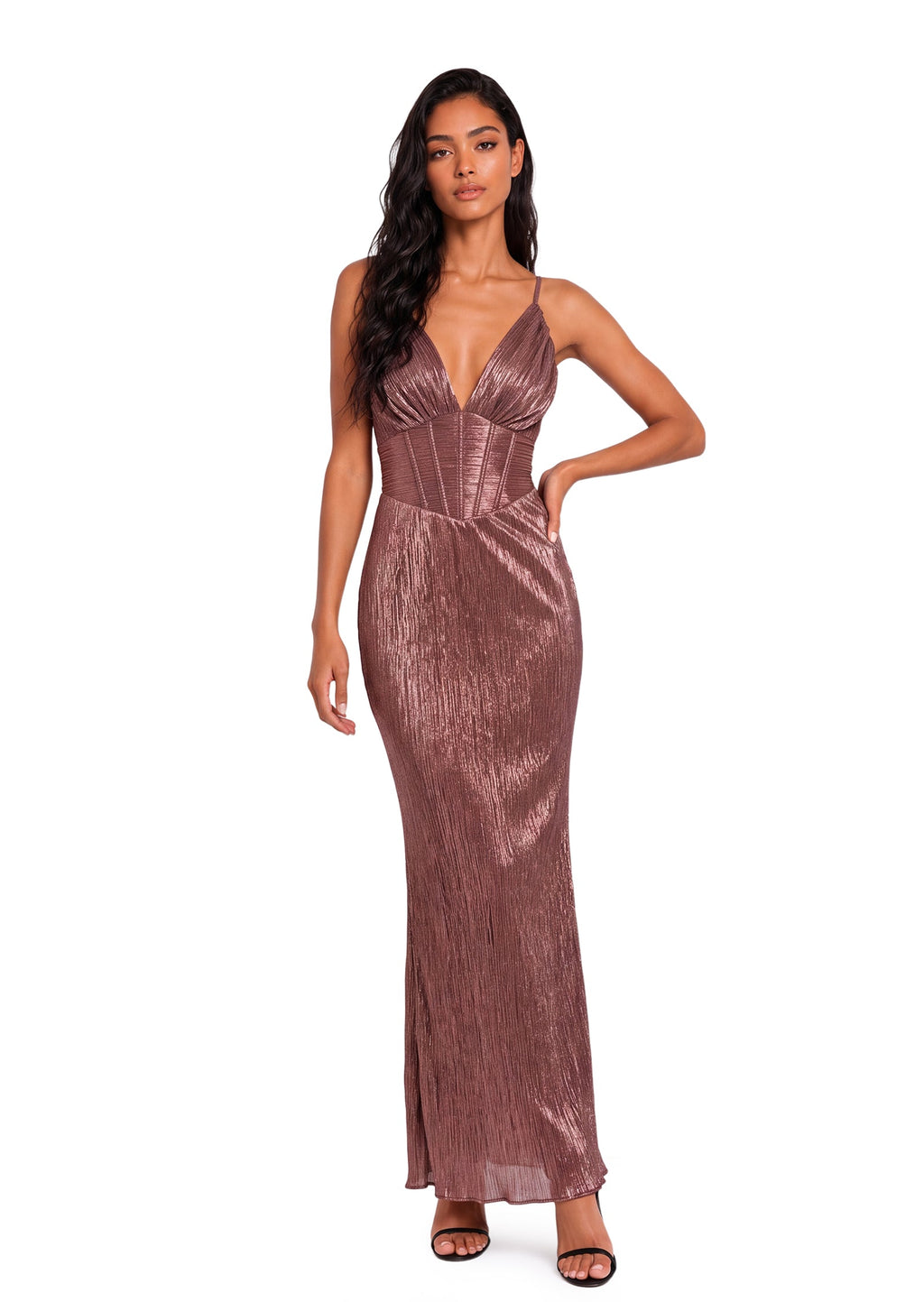 Lake V Neck Sleeveless Maxi Dress
