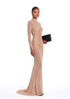 Zakhar High Neck Sheer Maxi Dress