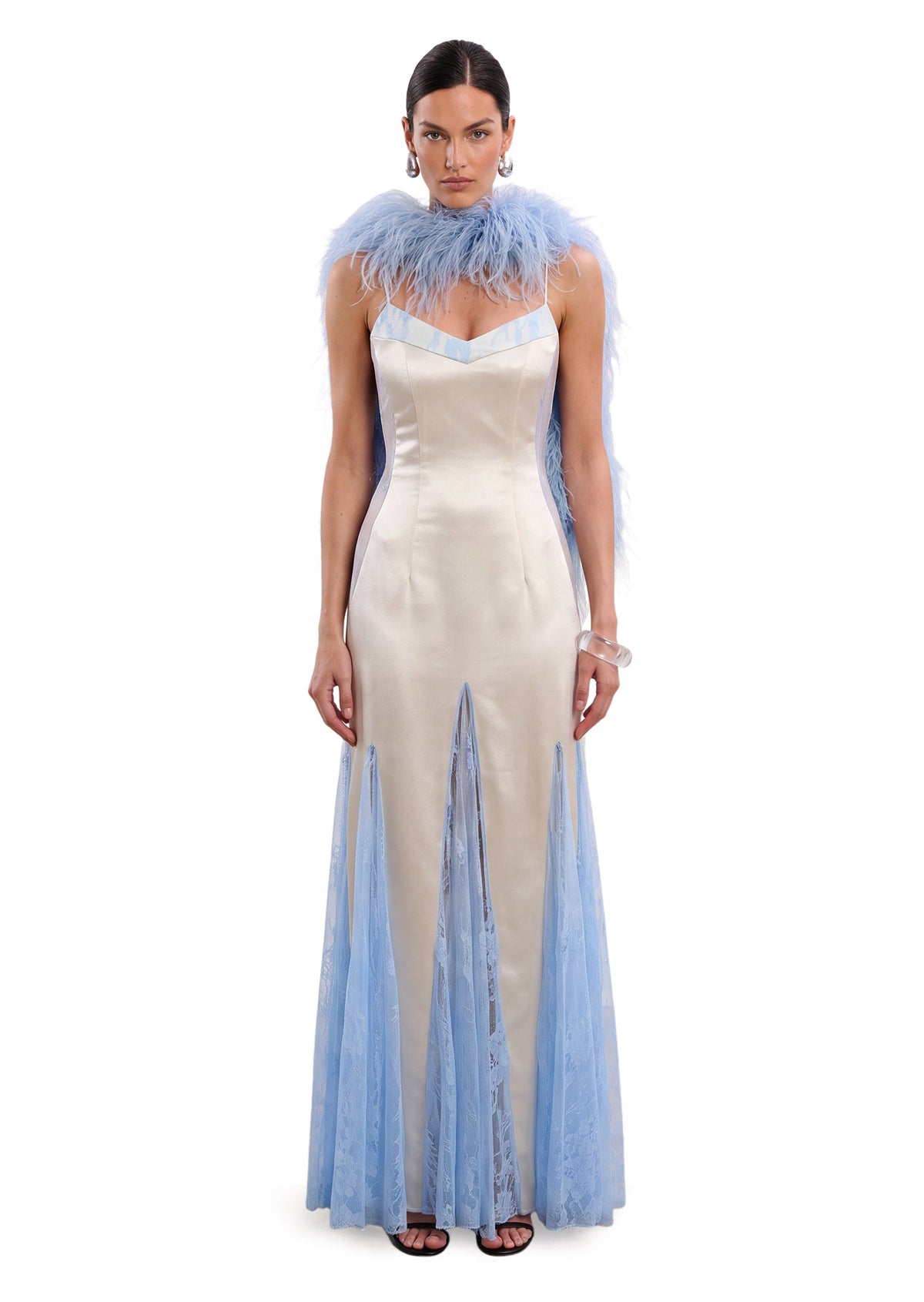Mabon Sleeveless Lace Maxi Dress