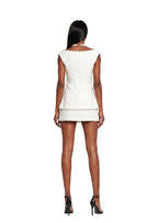 Qortni Boat Neck Top And Mini Skirt Set