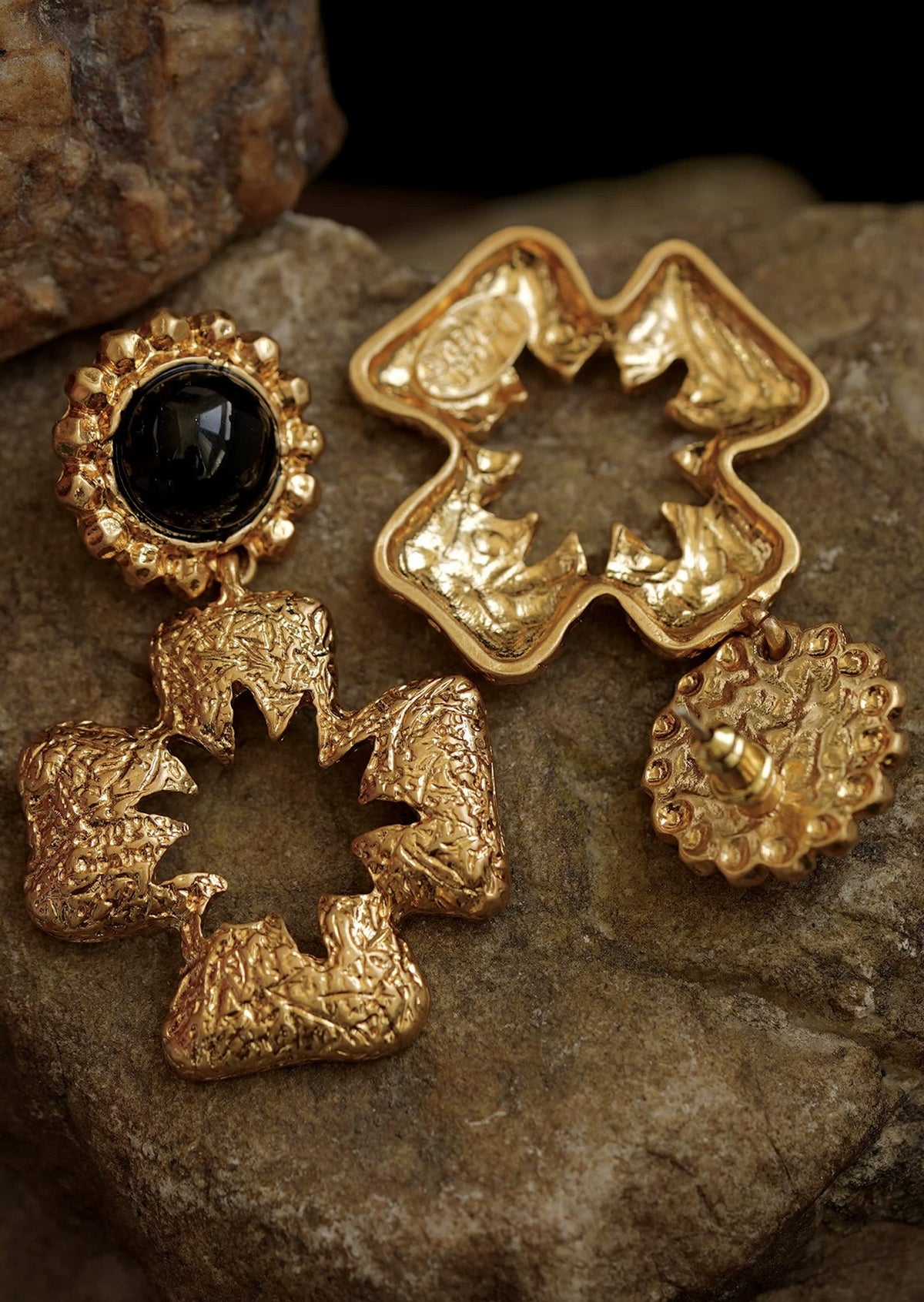 Eckhard Cross Shaped Stud Earrings