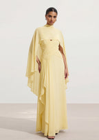 Millen Crinkle Cross Front Georgette Maxi Dress