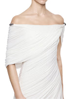 Mahima Off Shoulder Stretch Maxi Dress In White