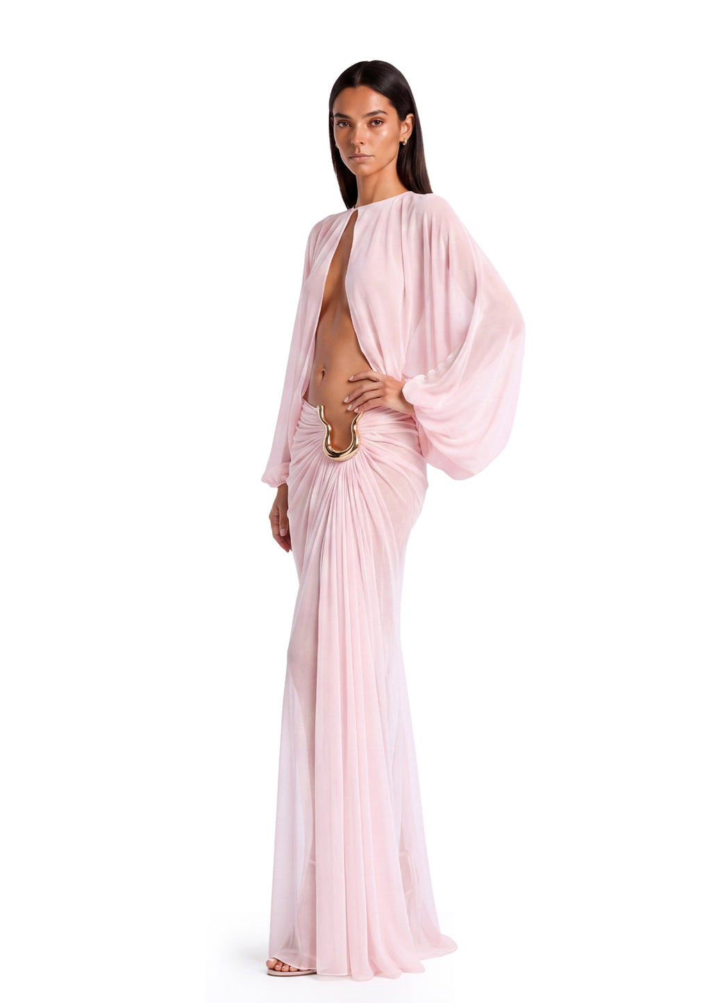 Kafele Long Sleeved Beach Maxi Dress
