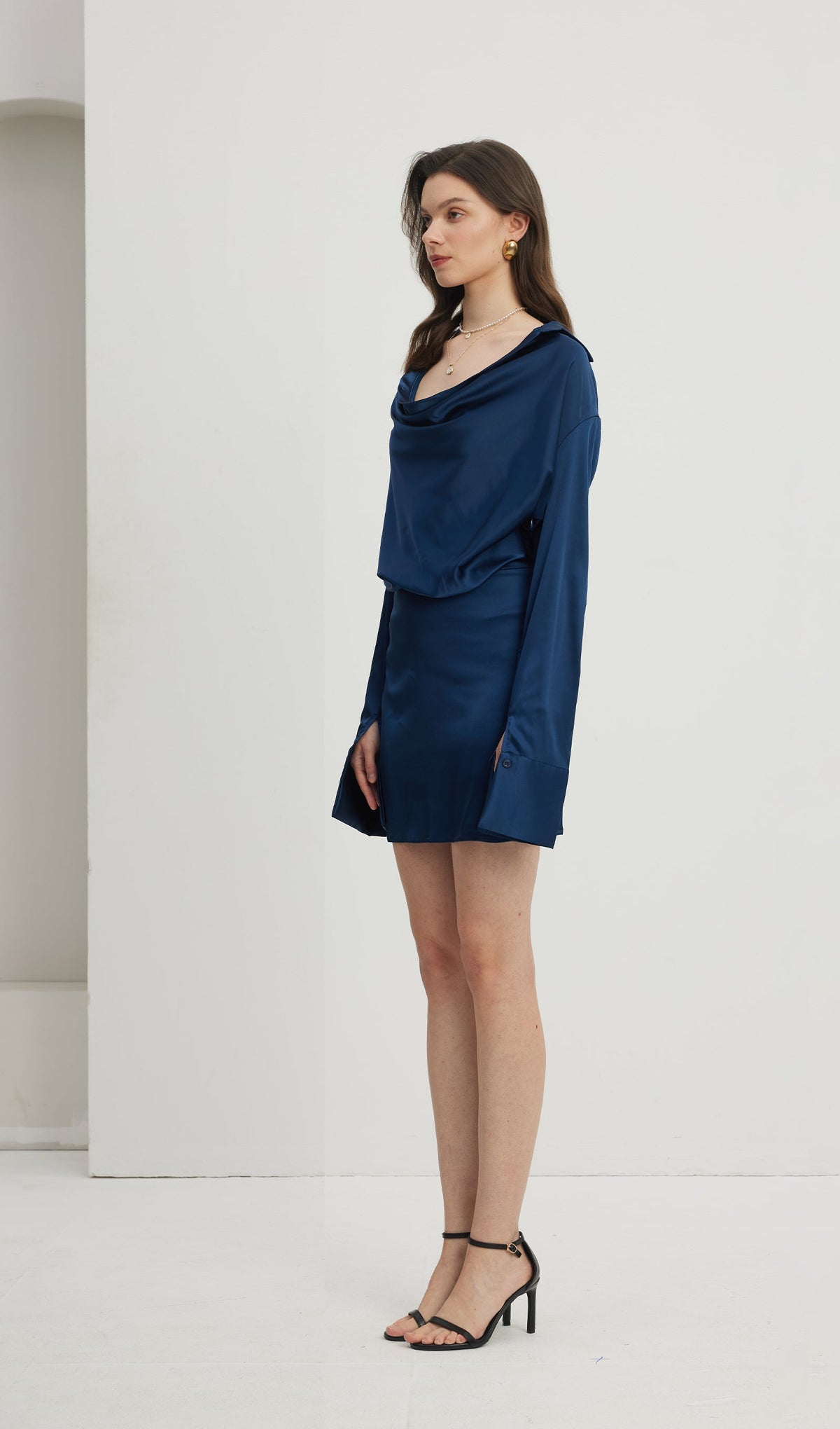 Cowl Neck  Mini Dress