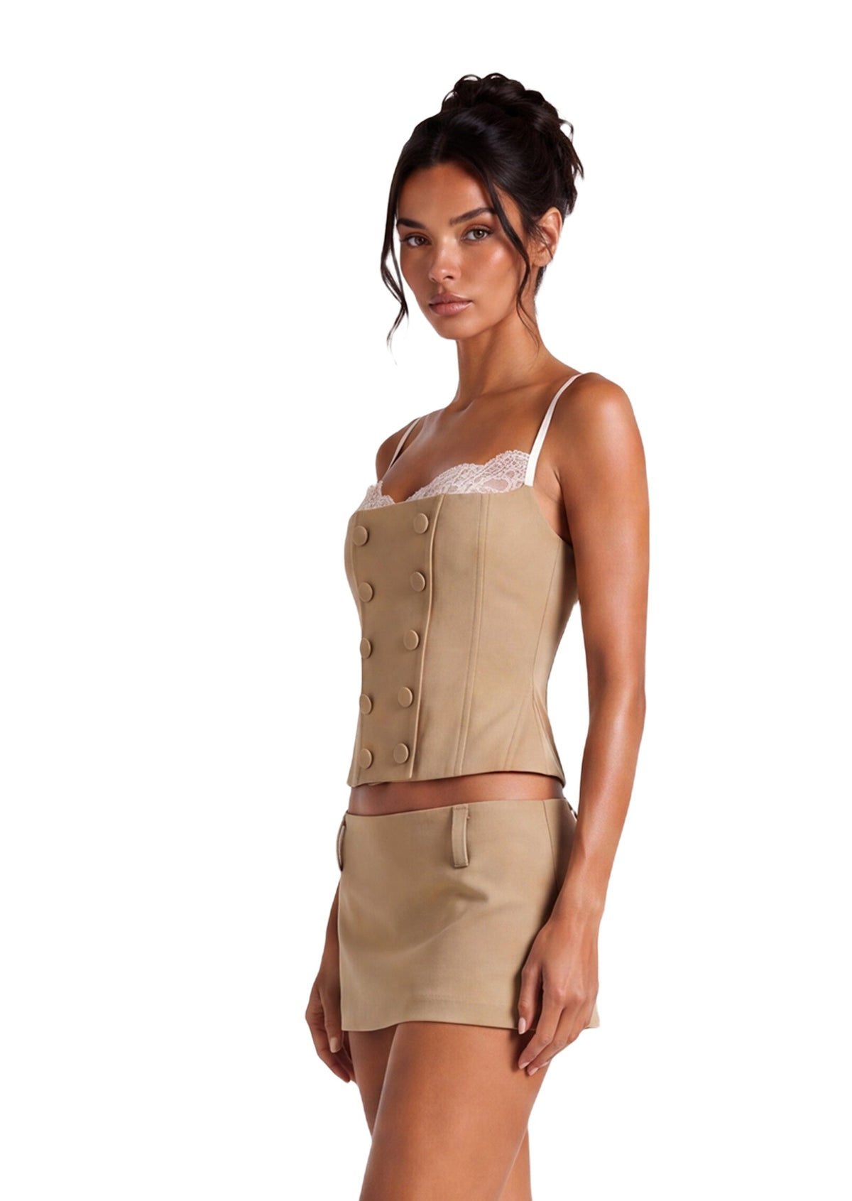 Corset Top &  A-Line Mini Skirt Set