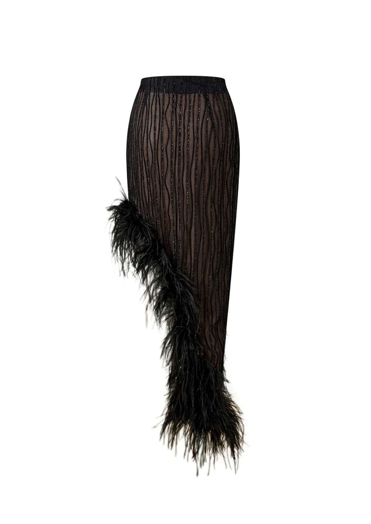 Nadim Long Sleeved Top & Skirt Fuzzy Matching Set