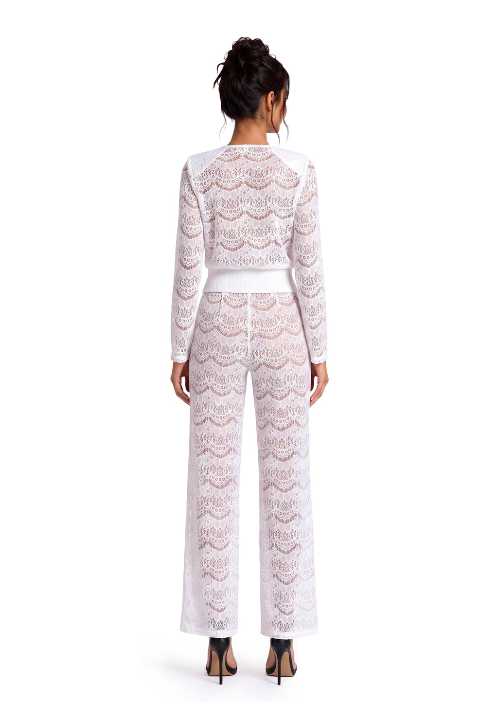 Cais Long Sleeved Top & Wide Leg Pants Set