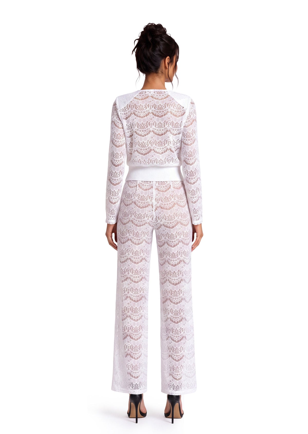 Cais Long Sleeved Top & Wide Leg Pants Set