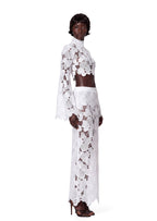 Xarles High Neck Cropped Top & Long Skirt Set