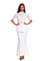 Macarius Lace Top & Mermaid Skirt Set