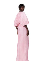 Sabah Pleated Drop Shoulder Maxi Dress