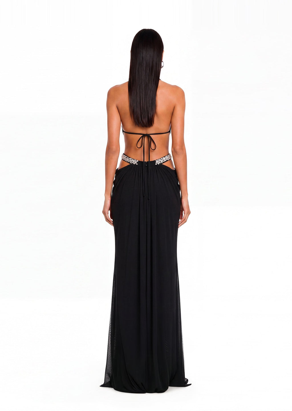 Adalia Cut Out Maxi Dress In Black