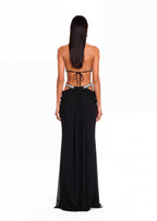 Adalia Cut Out Maxi Dress In Black
