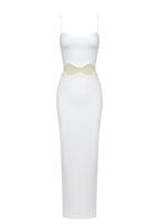 Maona Sleeveless Maxi Dress In White