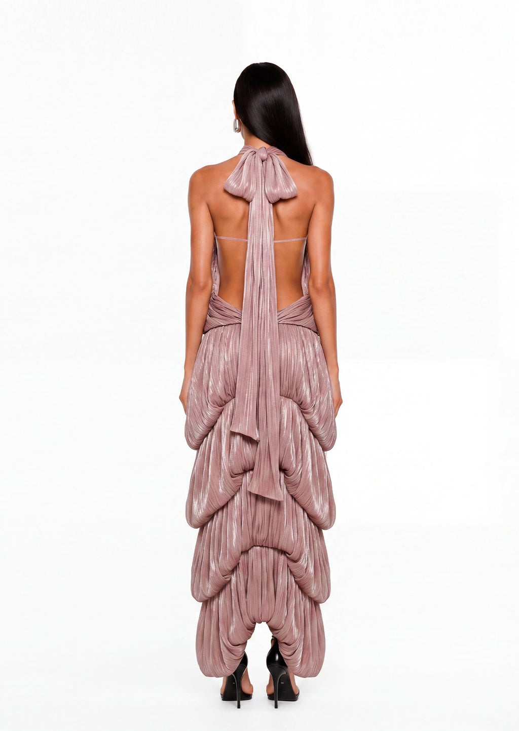 Yadav Halterneck Bubble Maxi Dress