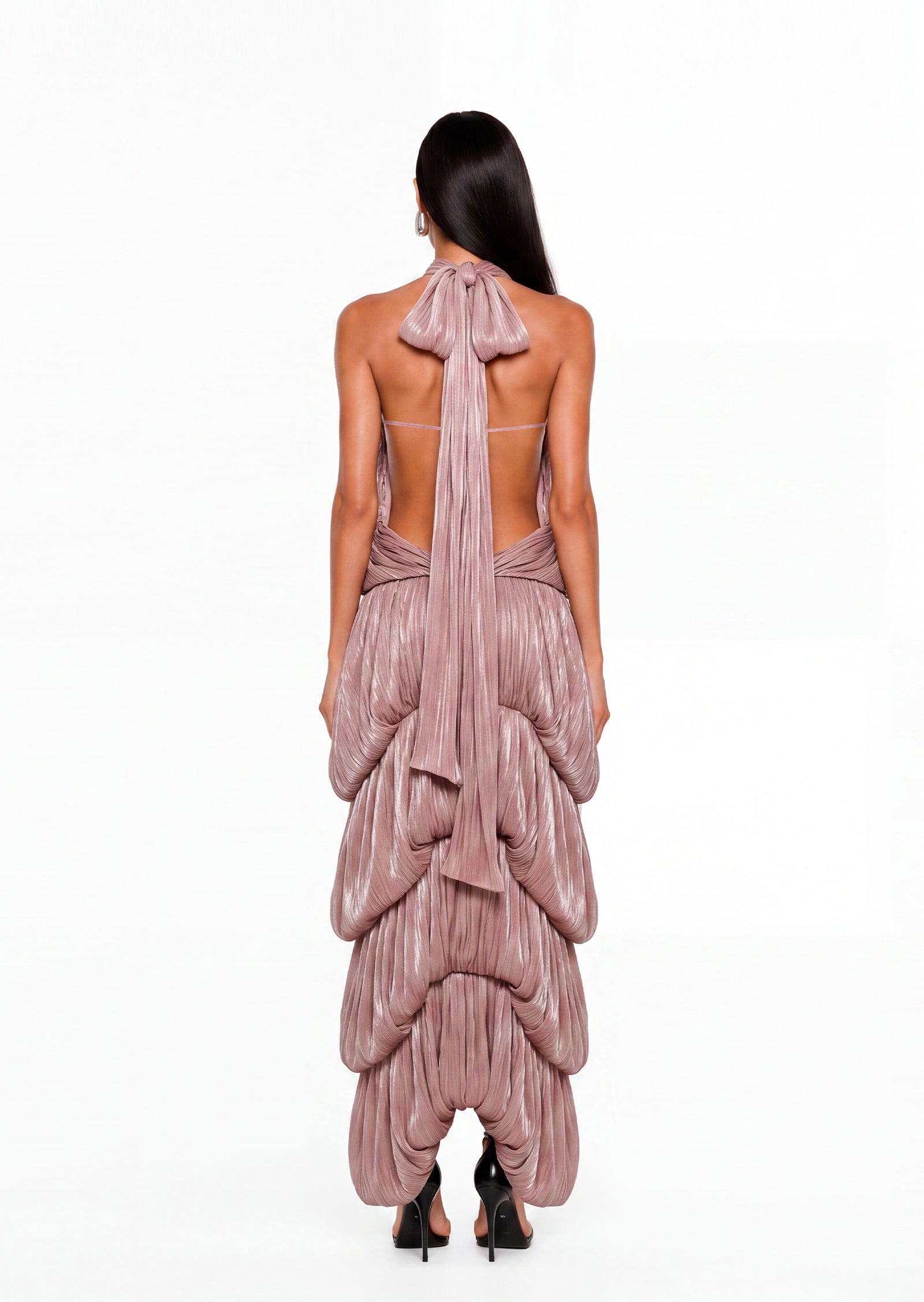 Yadav Halterneck Bubble Maxi Dress